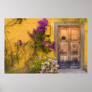 Poster Porte en bois