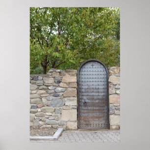 Poster Porte Et Mur En Métal