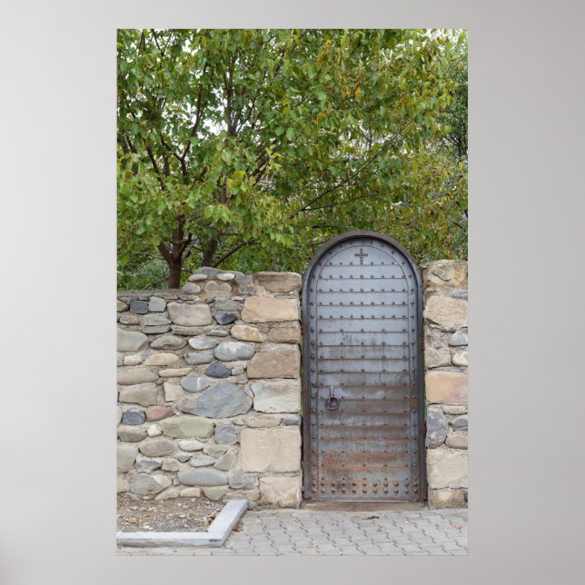 Poster Porte Et Mur En Métal (Devant)