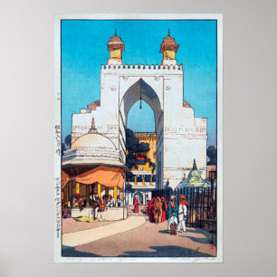Poster Porte haute à Ajmer Sharif Dargah, Hiroshi Yoshida