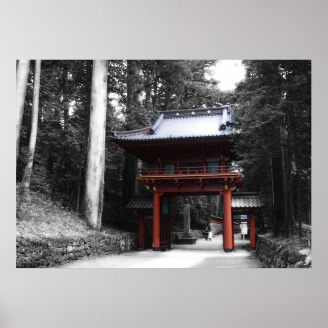 Poster Porte japonaise antique (Devant)