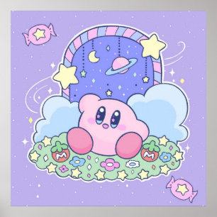 Poster Porte magique Kirby à Candyland