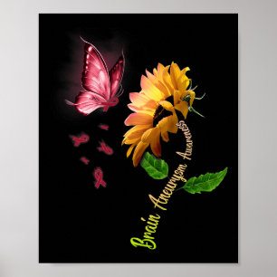 Poster Porte-queue Tournesol Anévrisme Cérébral Sensibili