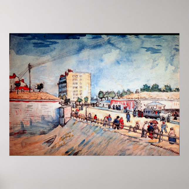 Poster Porte sur les Ramparts de Paris par Vincent van Go (Devant)