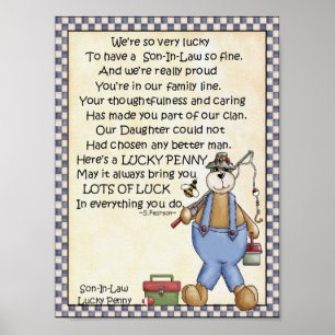 Poster Portefeuille-Son-En-Droit-Lucky Penny-colle penny 