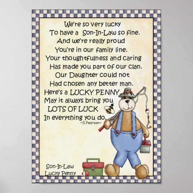 Poster Portefeuille-Son-En-Droit-Lucky Penny-colle penny  (Devant)