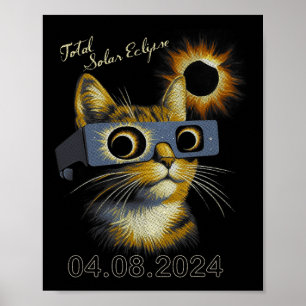 Poster Porter des éclipses solaires totales 2024