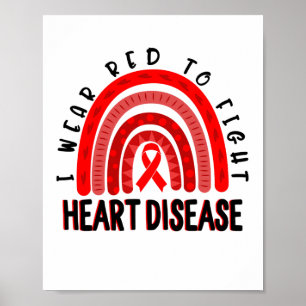 Poster Porter Jour rouge Lutter contre les maladies cardi