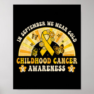Poster Porter or Enfance Cancer Sensibilisation Guerrier