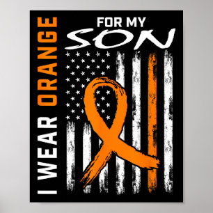 Poster Porter Orange Pour Mon Fils Leucémie Cancer Sensib