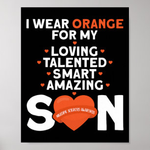 Poster Porter Orange Pour Mon Fils Sclérose En Plaques