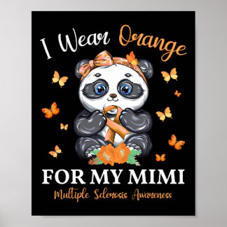 Poster Porter Orange Pour Mon Mimi Multiple Sclerosis Awa