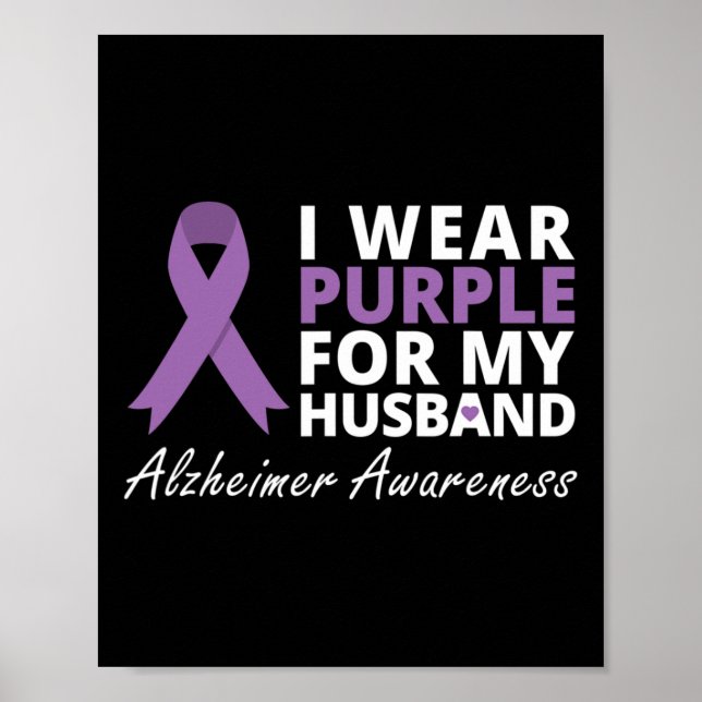 Poster Porter Violet Pour Mon Mari Ribbon Famille Amour (Devant)