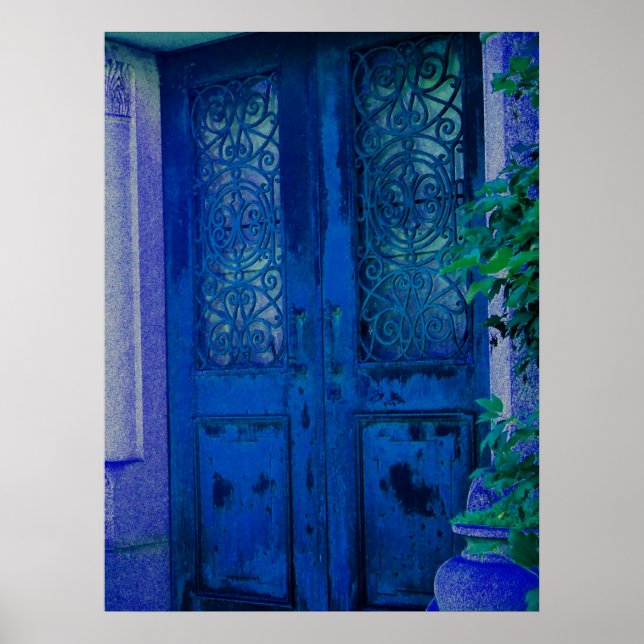 Poster Portes bleues (Devant)
