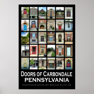 Poster "Portes de Carbondale Pennsylvanie"