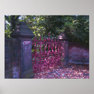 Poster Portes de gisement de fraise, Liverpool R-U