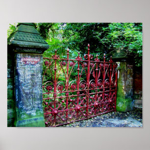 Poster Portes de gisement de fraise, Liverpool, R-U
