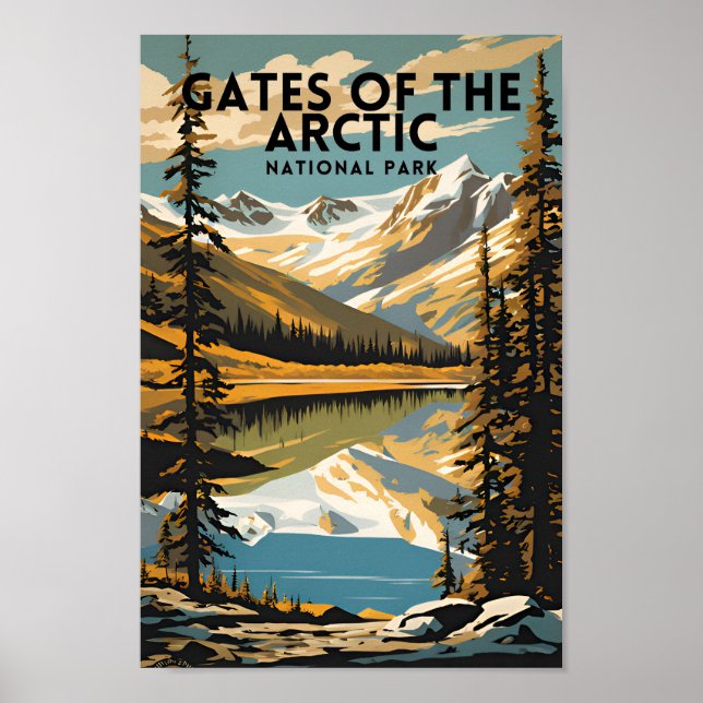 Poster Portes du parc national de l'Arctique (Devant)