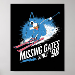 Poster Portes manquantes depuis le ski alpin 98