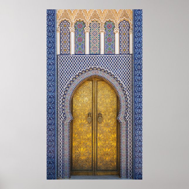Poster Portes Ornées Du Palais Du Roi (Devant)