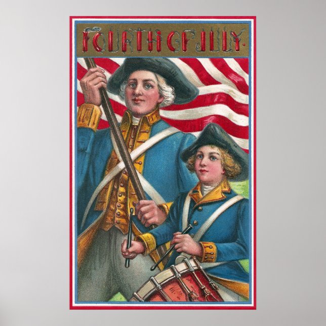 Poster Porteur de drapeau et batteur (Devant)