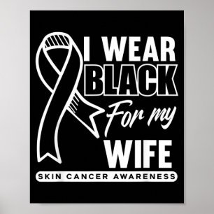 Poster Portez du noir pour la sensibilisation au cancer d