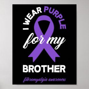 Poster Portez du violet pour mon frère Sensibilisation à