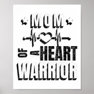Poster Portez Le Jour Rouge Maman D'Un Guerrier Du Coeur