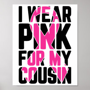 Poster Portez Le Rose Pour Mon Cousin Sensibilisation Au