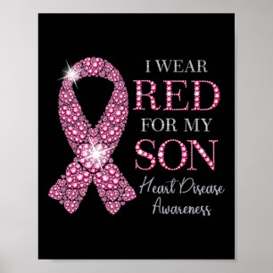 Poster Portez Le Rouge Pour Mon Fils Maladie Cardiaque So