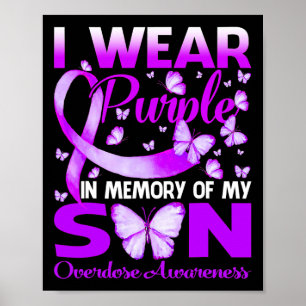Poster Portez Le Violet En Mémoire Pour Mon Fils Adjudica