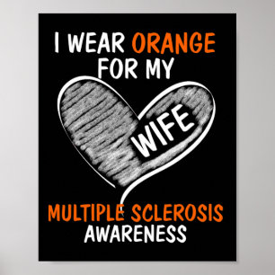 Poster Portez Orange Pour Ma Femme Ms Awareness