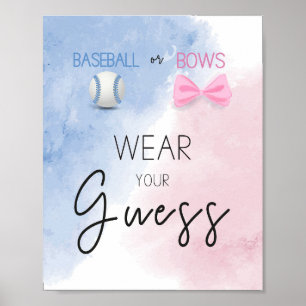 Poster Portez votre devine sexe révéler la fête