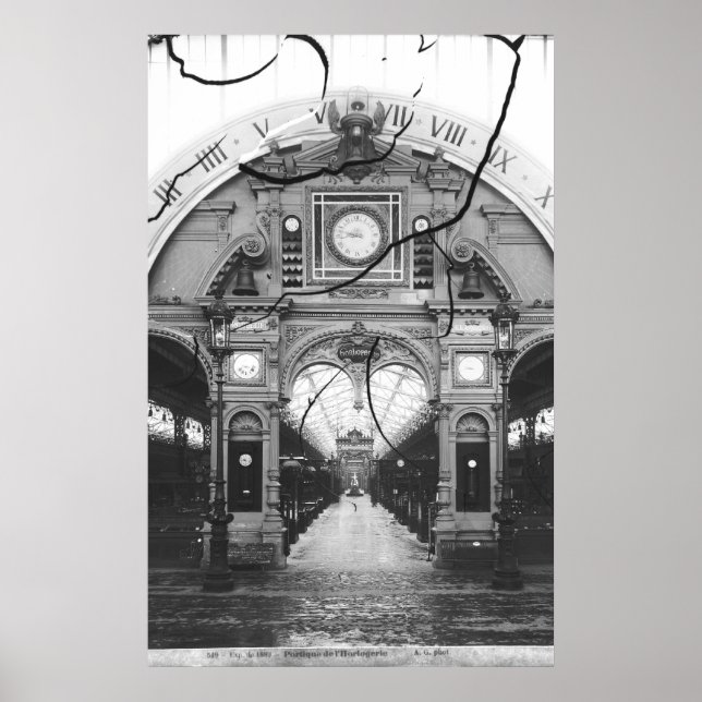 Poster Portico du pavillon d'horologie (Devant)