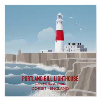 Poster Portland Bill Lighthouse