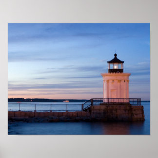 Poster Portland Breakwater Light (Bug Light) 11x14 Imprim