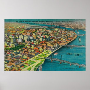 Poster Portland de Air montrant Bridges et