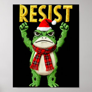 Poster Portland Grenouille Protestation Femmes Grenouille