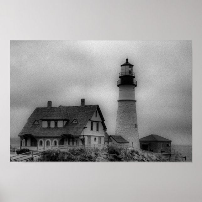 Poster Portland Head Light, Cape Elizabeth ME Canvas Prin (Devant)