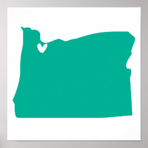Poster Portland, Oregon Love