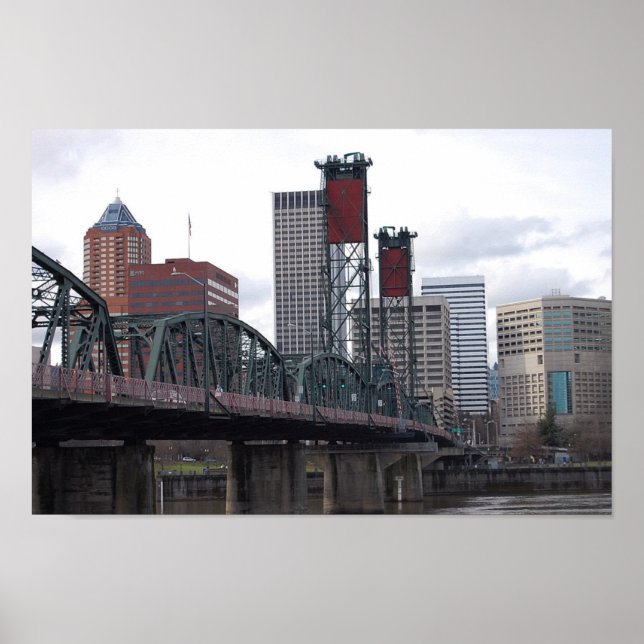 Poster Portland, OU Centre-Ville (Devant)