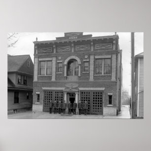 Poster Portland, OU photographie de vue de la caserne de