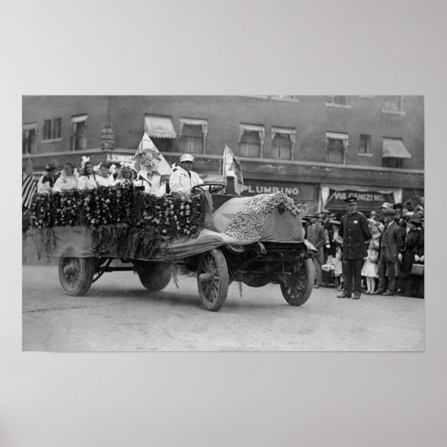 Poster Portland, OU Rose Festival Parade Flottes (Devant)