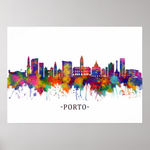 Poster Porto Portugal Skyline
