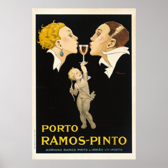 Poster Porto Ramos Pinto par René Vincent - Français Vint (Devant)