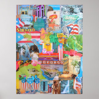 Poster Porto Rico Collage