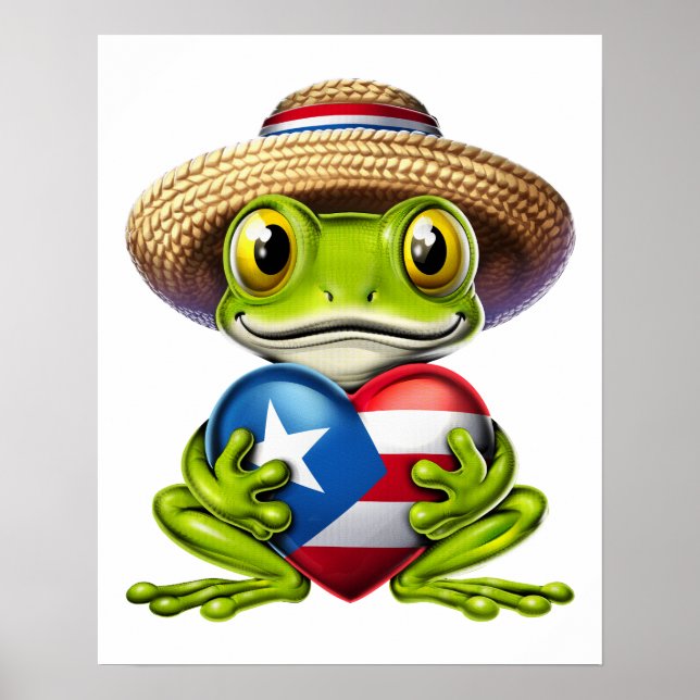Poster Porto Rico Coqui Frog (Devant)