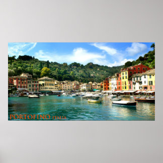 Poster portofino italia