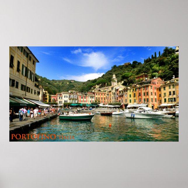 Poster portofino italia (Devant)