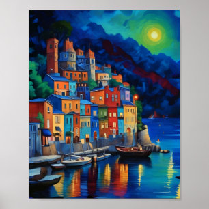 Poster Portofino Italie Imprimer, Papier d'affiche de val